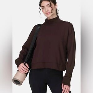 Sweaty Betty•After Class Funnel Neck Sweatshirt•Size XS•NWT